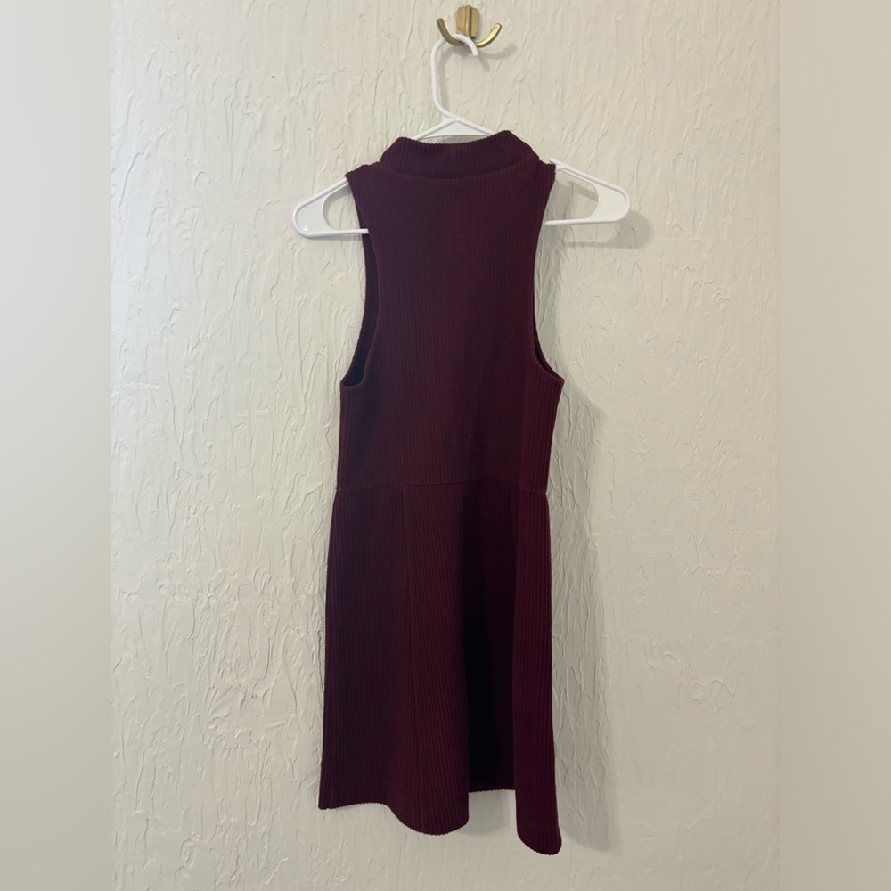 Free People - Mary Jane Dress in Maroon - Picture 3 of 7